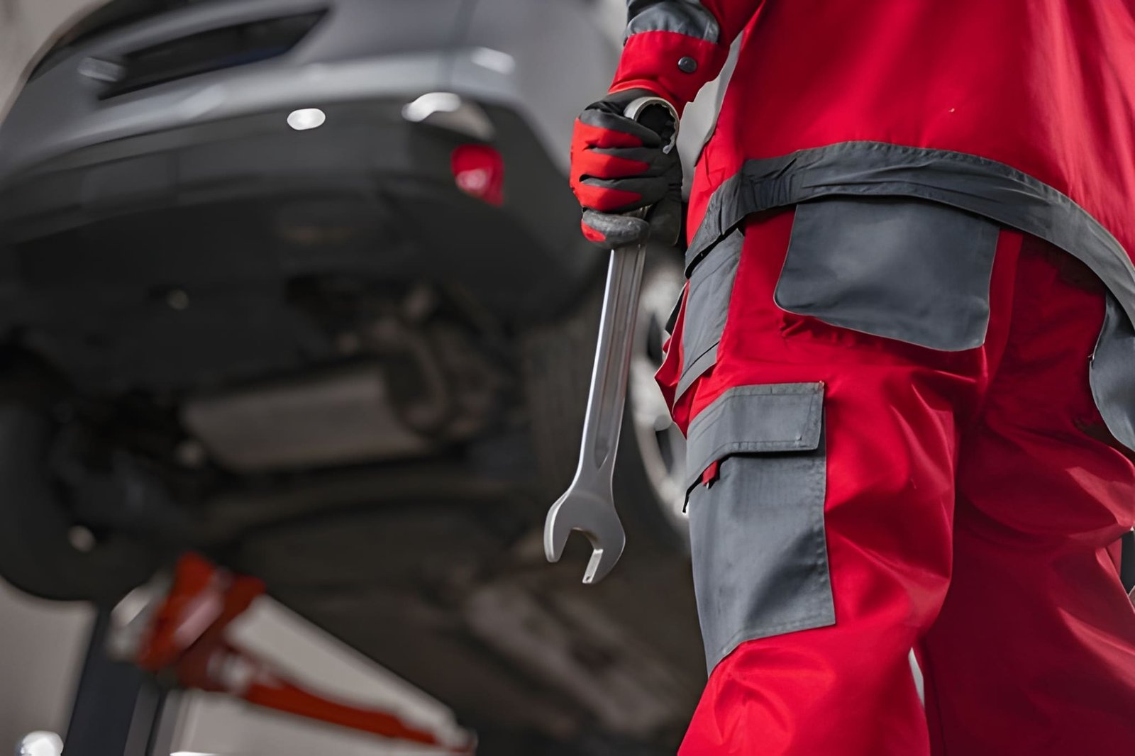 Mobile mechanic in Bournemouth holding a spanner