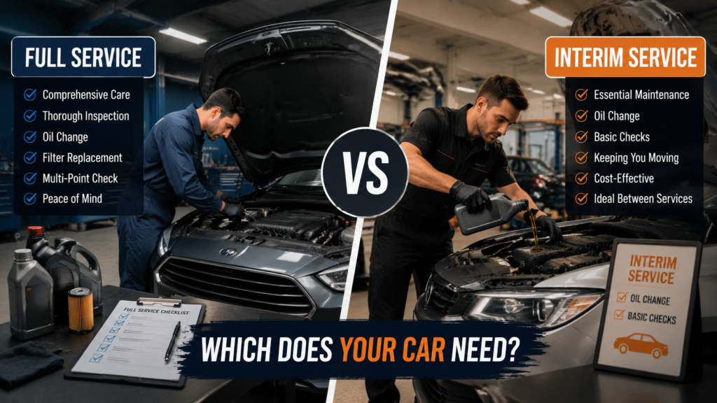 Full Service vs Interim Service Which Does Your Car Need